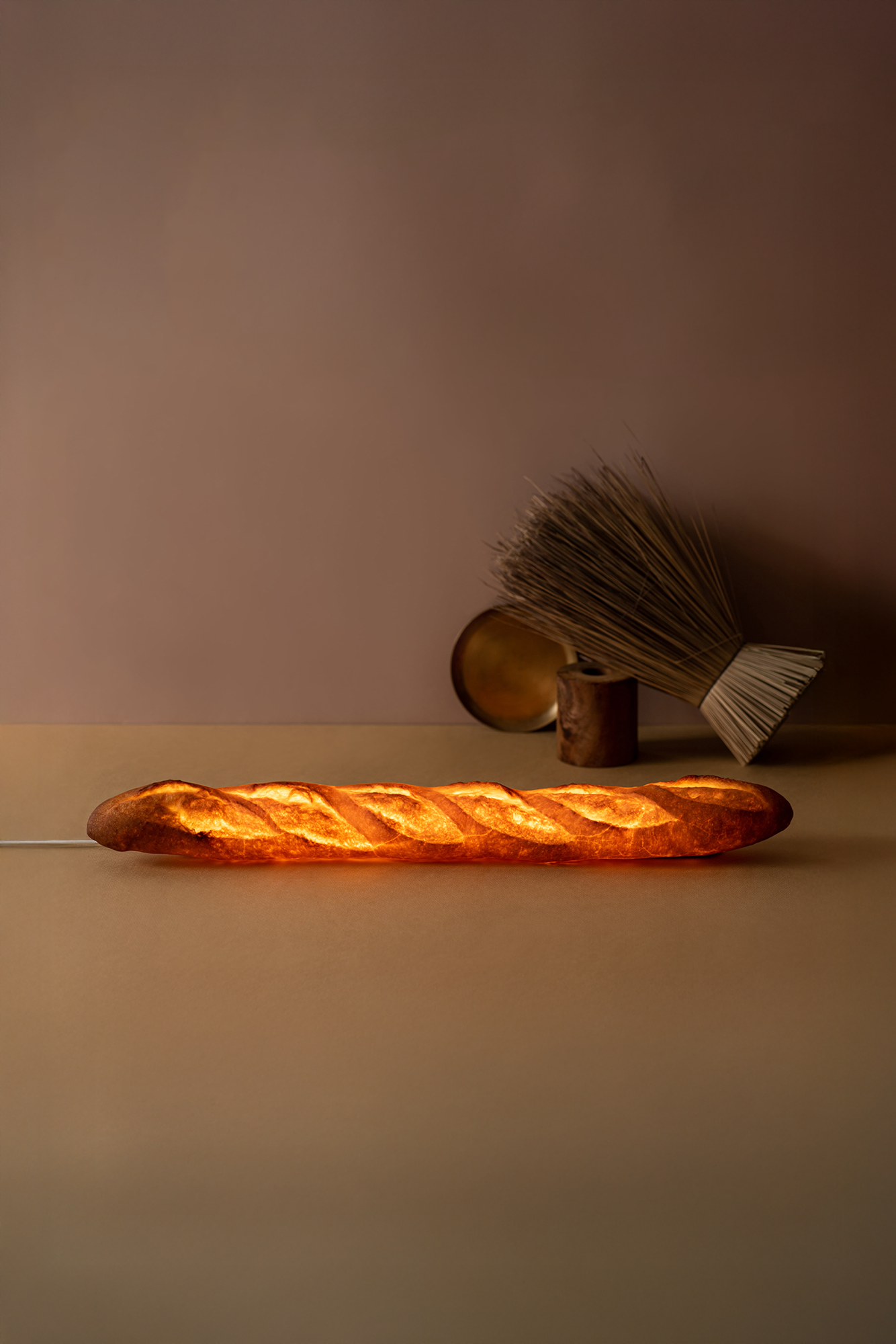 Baguette Bread Lamp (LED Light with AC Power Cord)