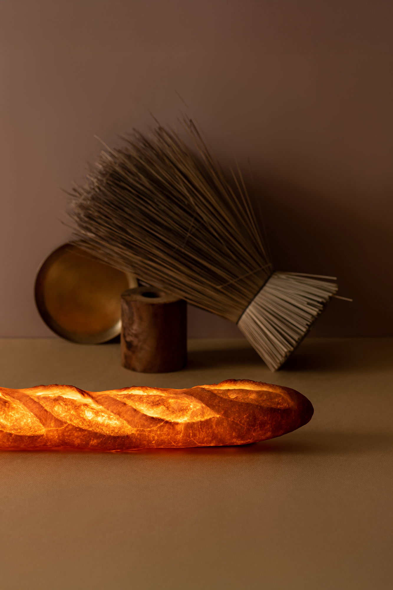 Baguette Bread Lamp (LED Light with AC Power Cord)