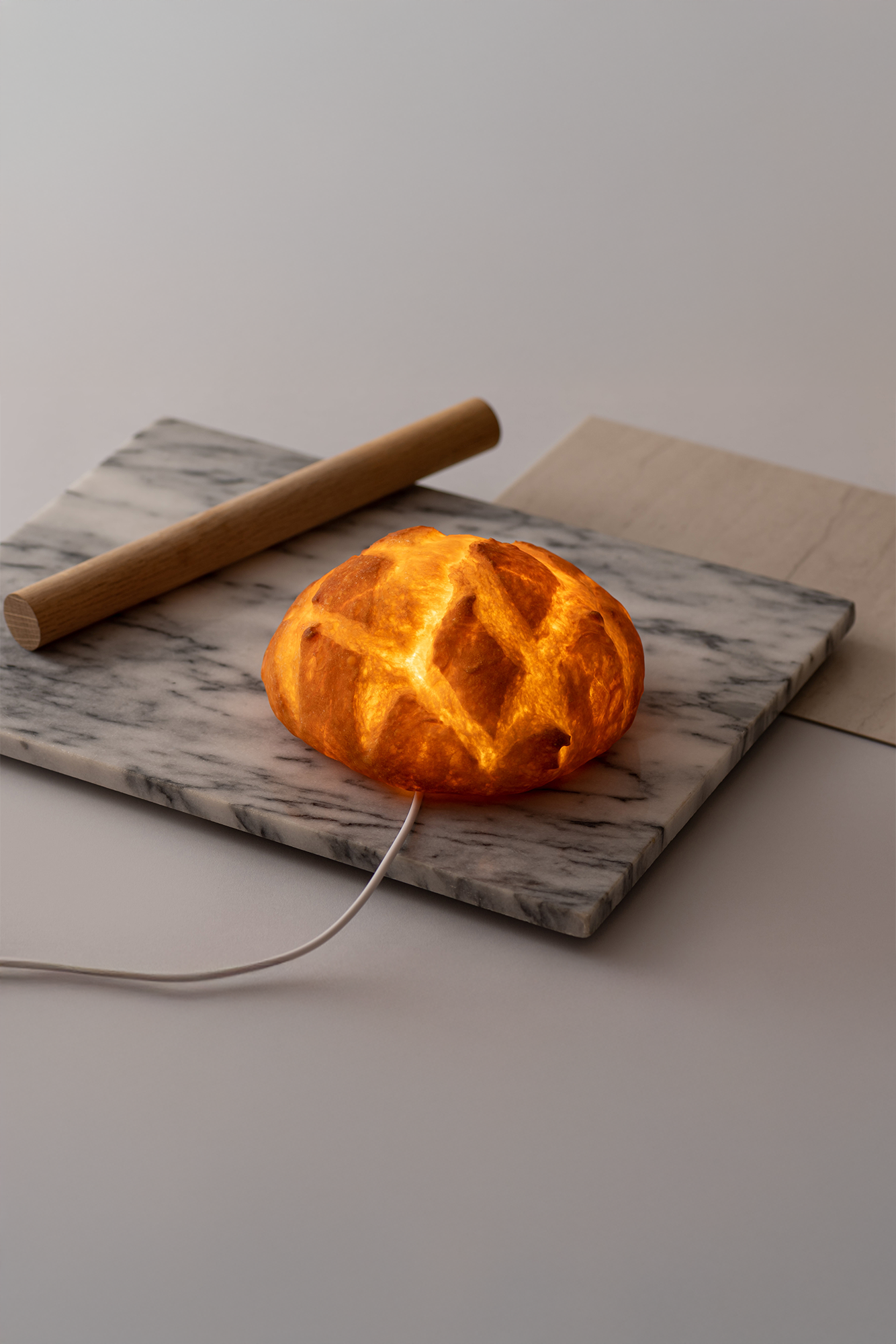 Boule Bread Lamp (LED Light with AC Power Cord)