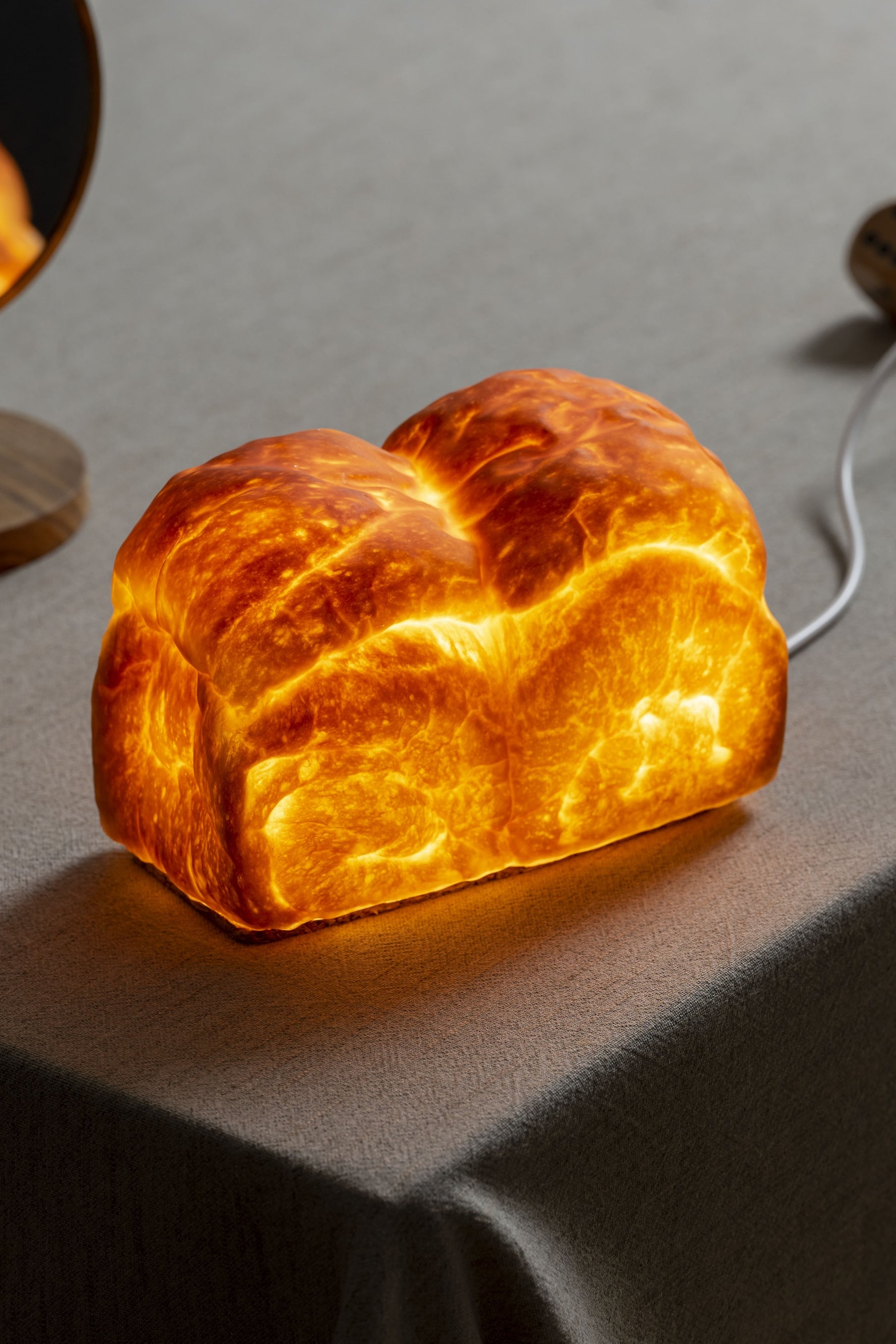 Pain de Mie Bread Lamp (LED Light with AC Power Cord)