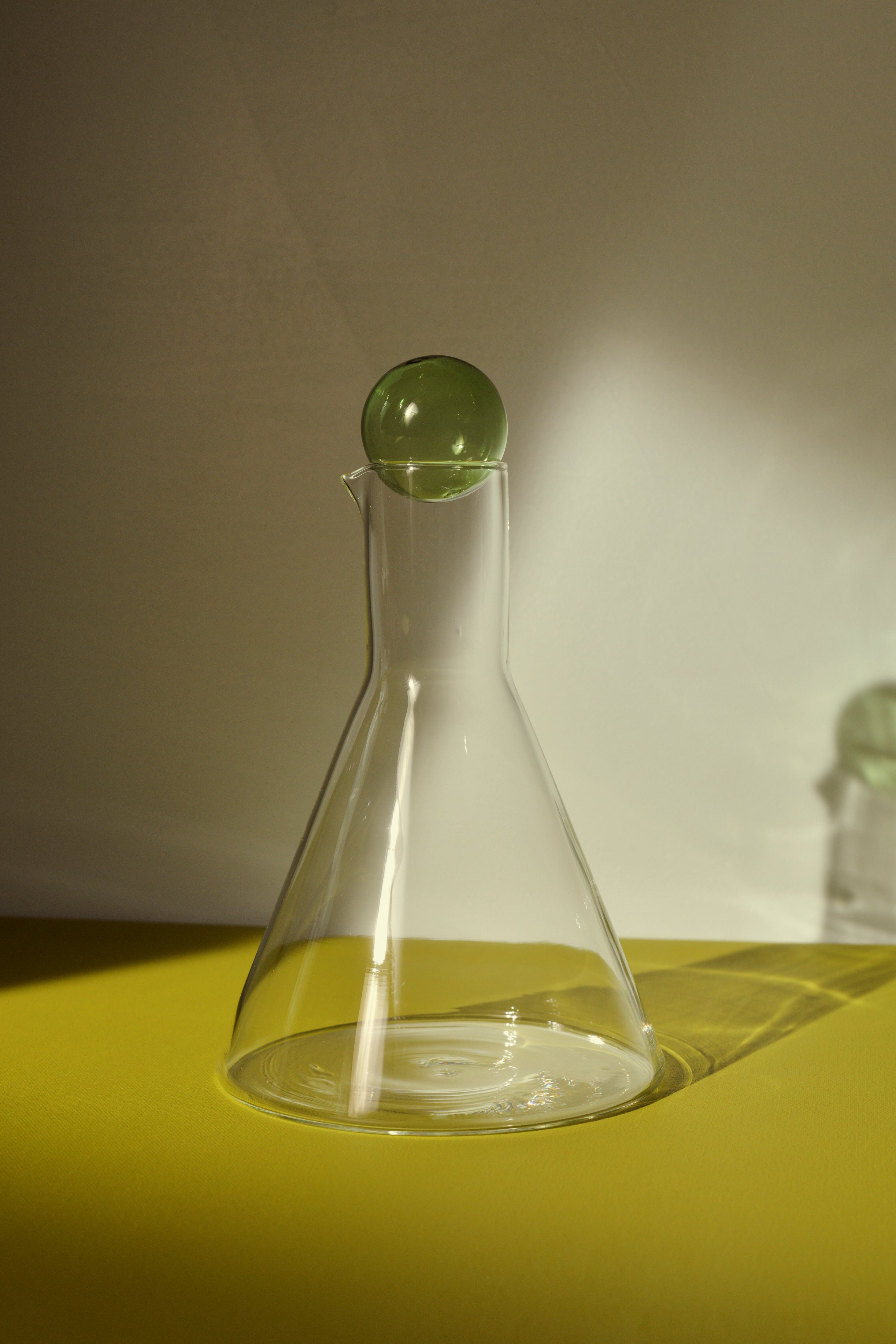 Bilboquet Carafe · Clear + Green