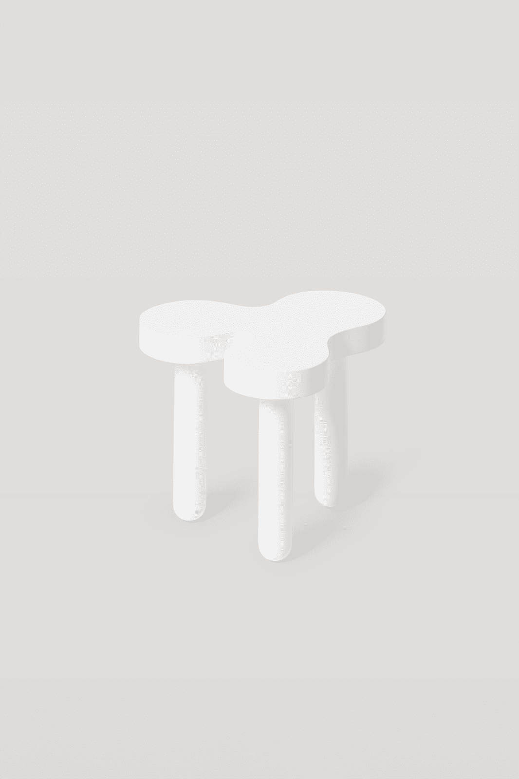 Splat Side Table · Short · White