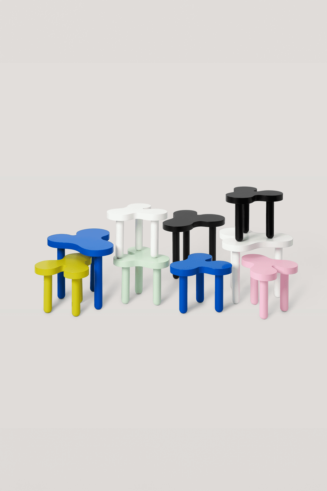 Splat Side Table · Tall · Black